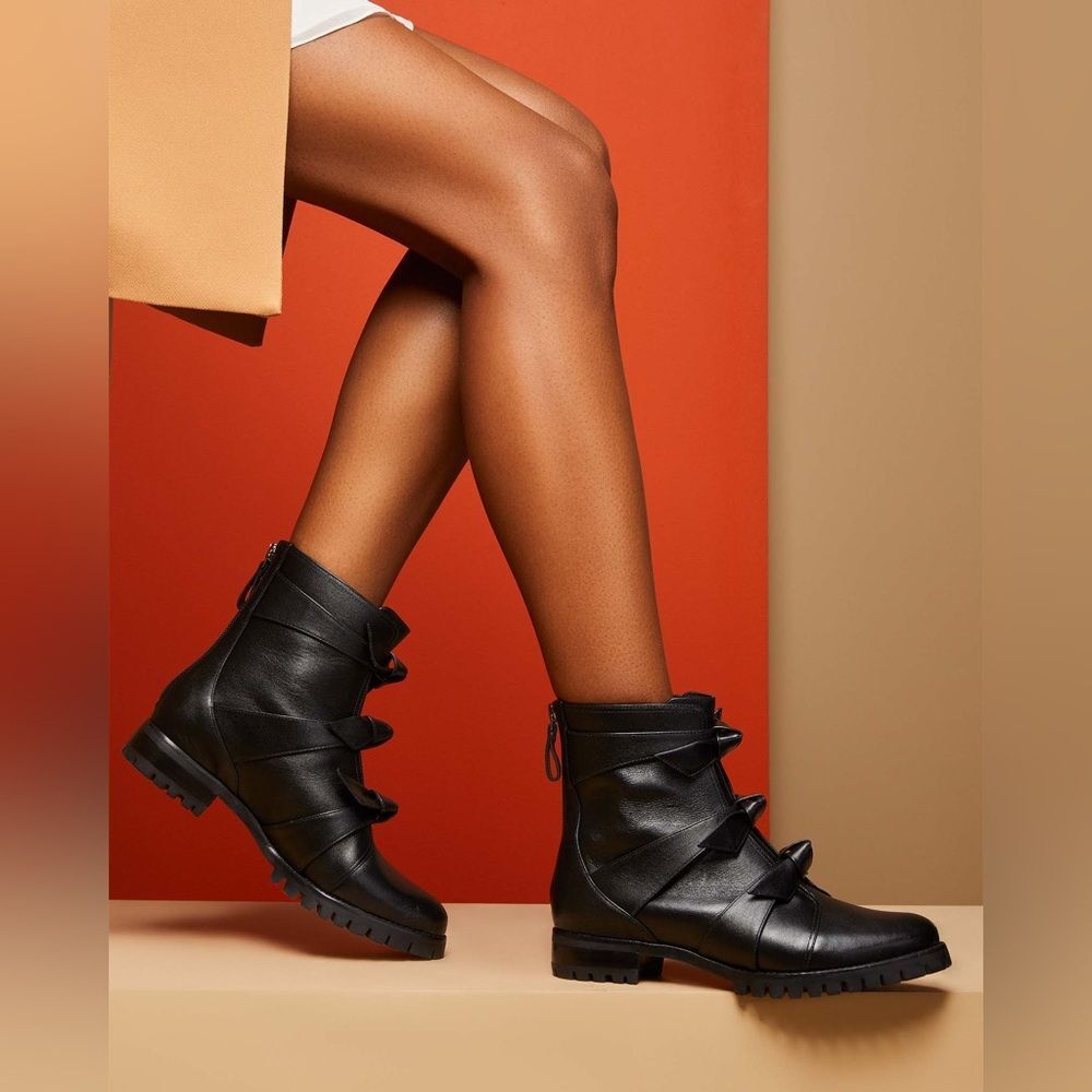 Alexandre Birman | Lolita Waterproof Bootie 15 Black Leather 38